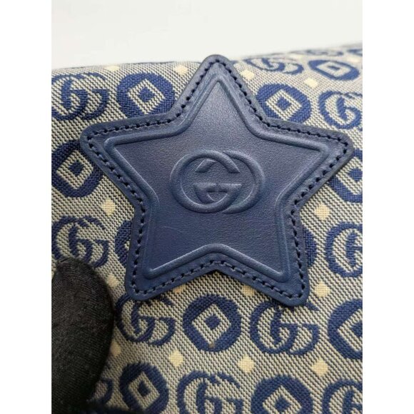 Gucci GG DOT Jetsons Collaboration Kids’ Jacquard Logo-patch Messenger Bag Blue - Picture 13 of 16